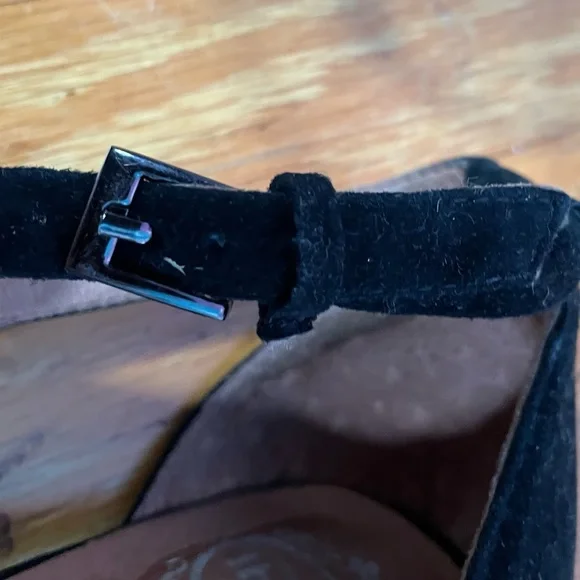 Jeffrey Campbell Koons Black Suede & Metal Ankle Strap Heels Women’s Size 8.5 - Picture 12 of 12